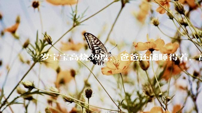 一岁宝宝高烧39度，爸爸还能睡得着，离吗？